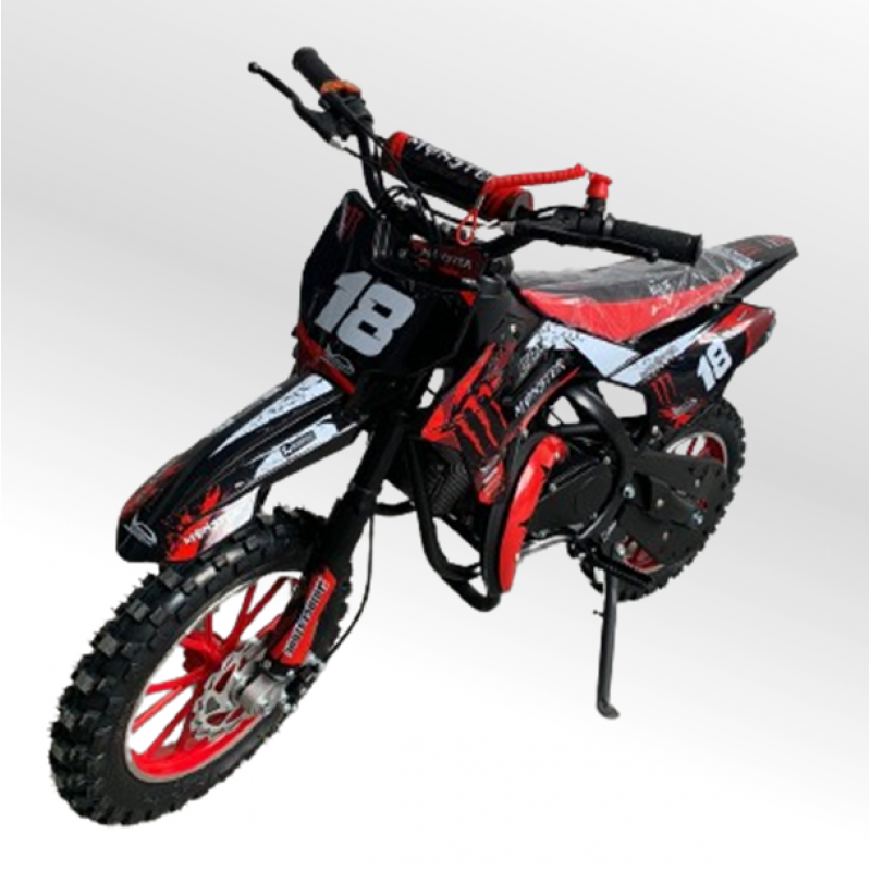 Mini Moto Cross Trilha 49cc BZ Monster Partida a Corda Gasolina
